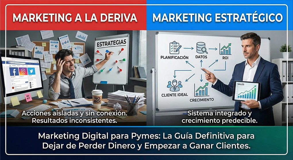 Marketing Digital para Pymes: La Guía Definitiva para Dejar de Perder Dinero y Empezar a Ganar Clientes
