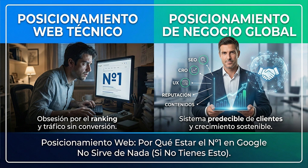Posicionamiento Web: Por Qué Estar el Nº1 en Google No Sirve de Nada (Si No Tienes Esto)